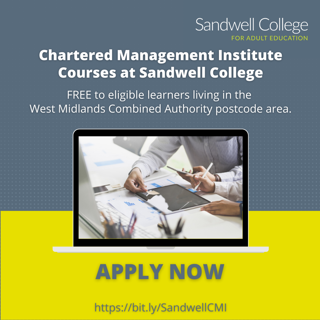 Chartered Management Institute Courses at Sandwell College 